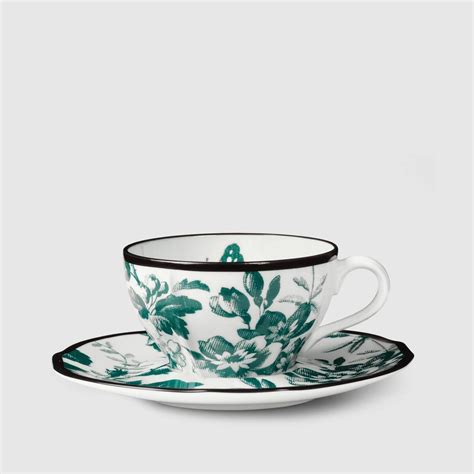 gucci coffee set|'Herbarium' teacup, set of two, green by Gucci .